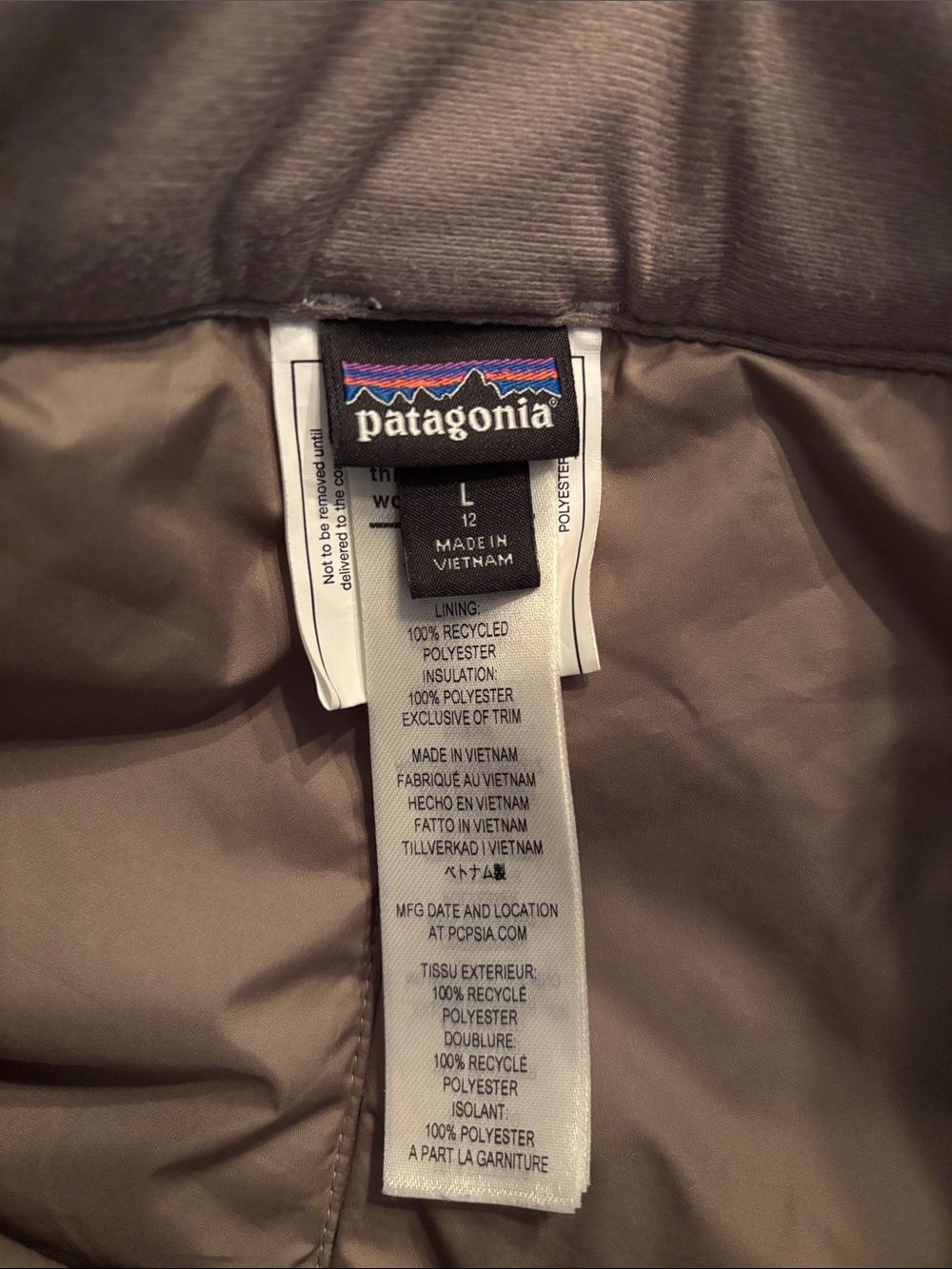 Patagonia Kids Geometric Snow Pants in Yellow and Brown - Picture 7 of 10